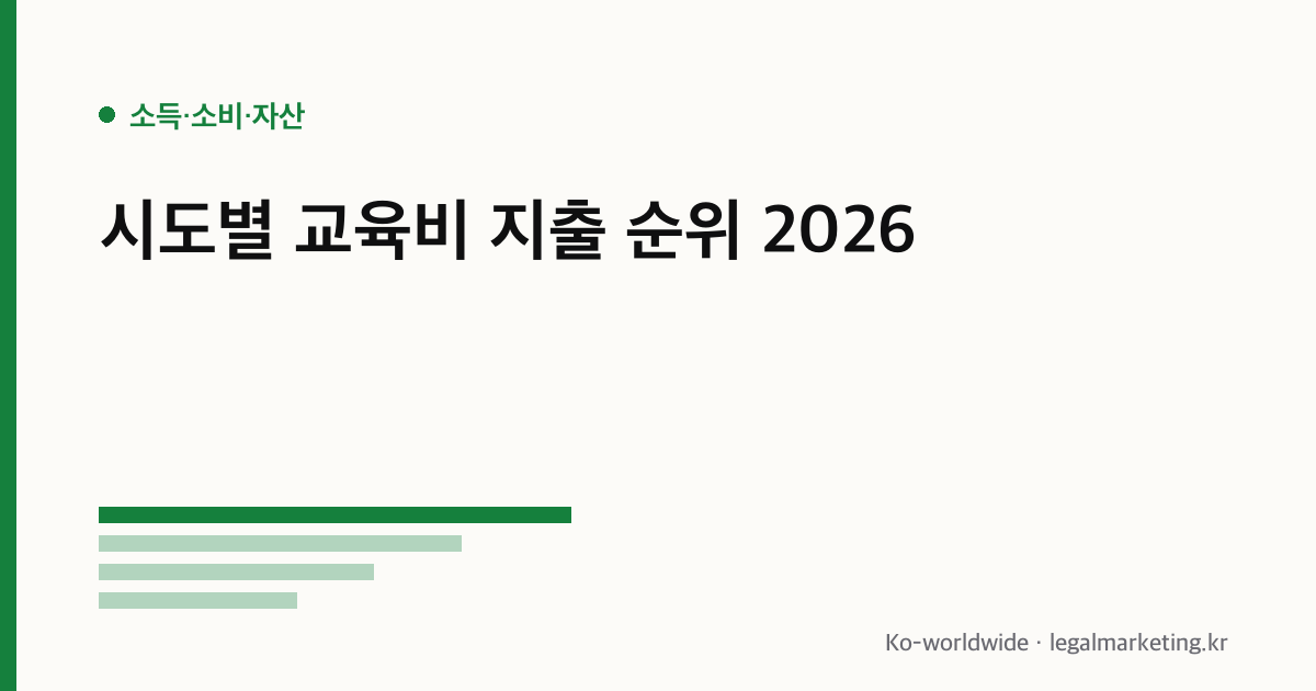 시도별 교육비 지출 순위