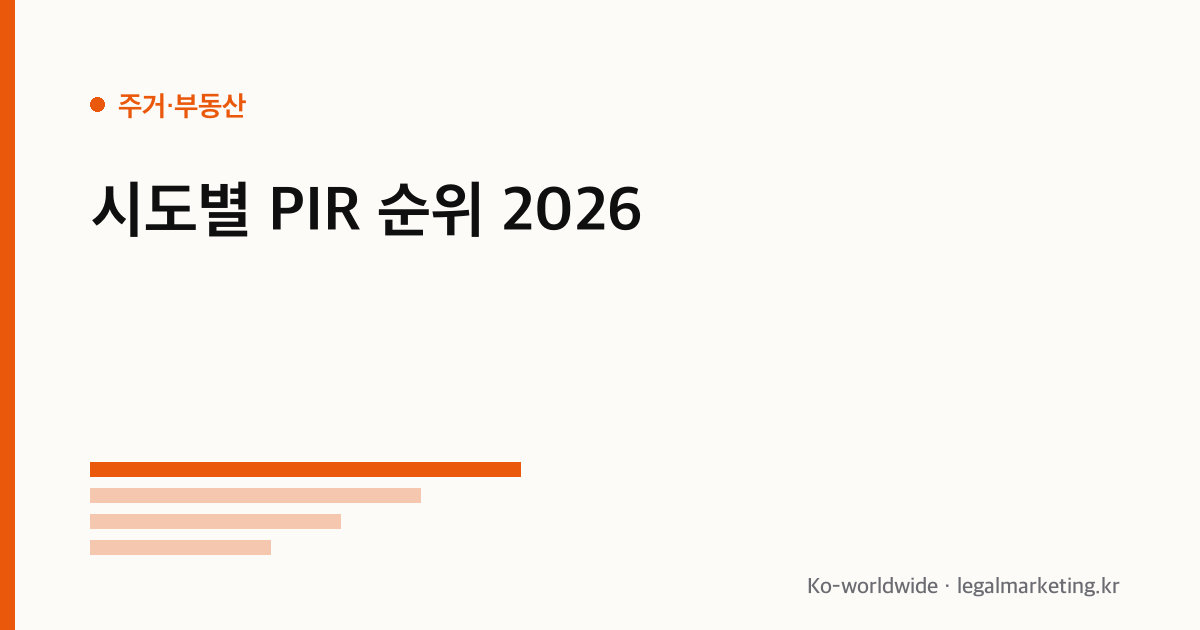 PIR 순위